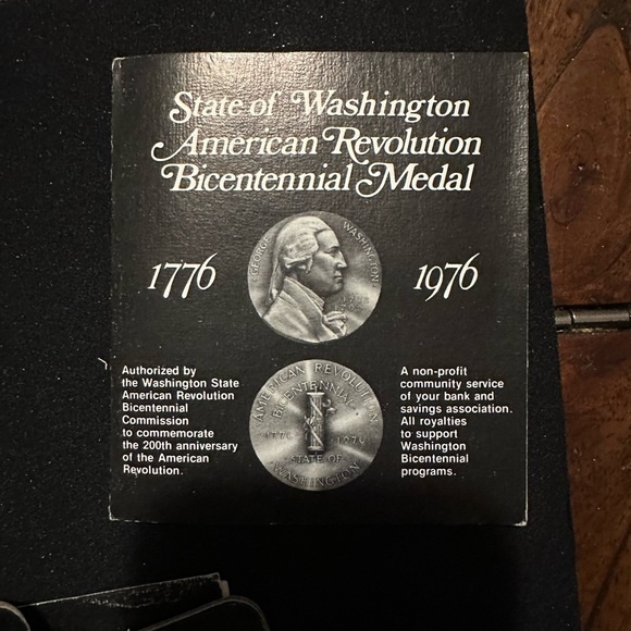 3 State of Washington American Revolution Bicentennial Medals - Picture 5 of 8